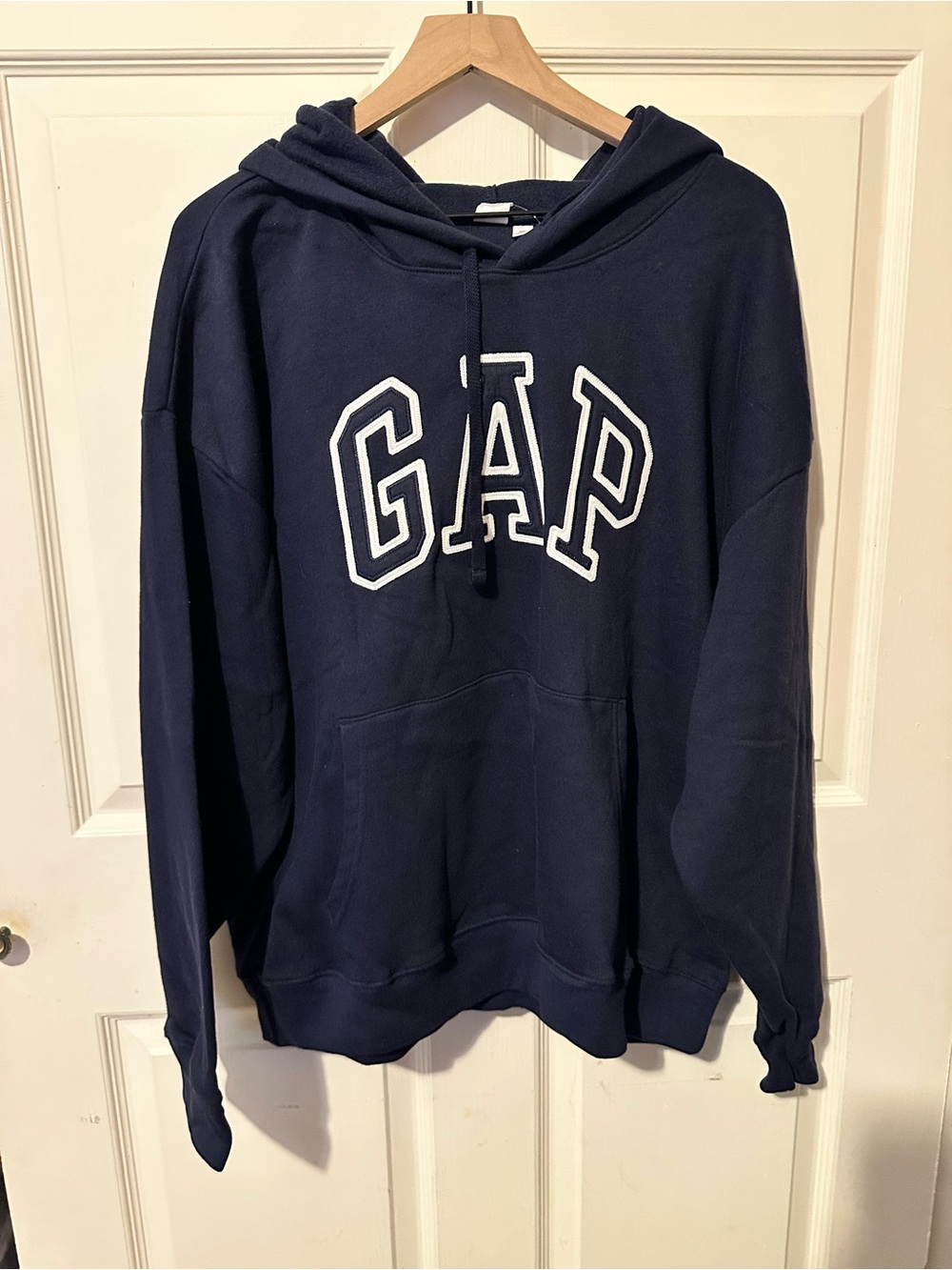 GAP FACTORY | Sweatshirt | GAP Logo Hoodie Sweatshirt | Navy Uniform - Picture 3 of 10